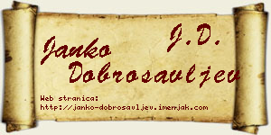 Janko Dobrosavljev vizit kartica